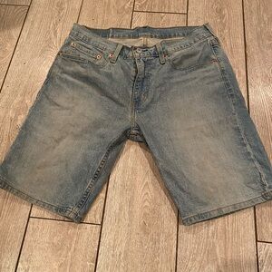 LEVI LEVIS 405 STANDARD FIT MEN'S DENIM SHORTS SIZE 31 RED TAB